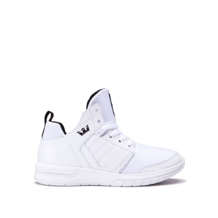 Supra Varsity Method Hvite Høye Sneakers Barn [NO-6-Z978]